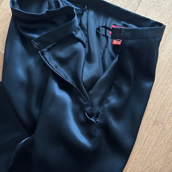 Shanghai Tang Black Silk Pants - Picture 7 of 7